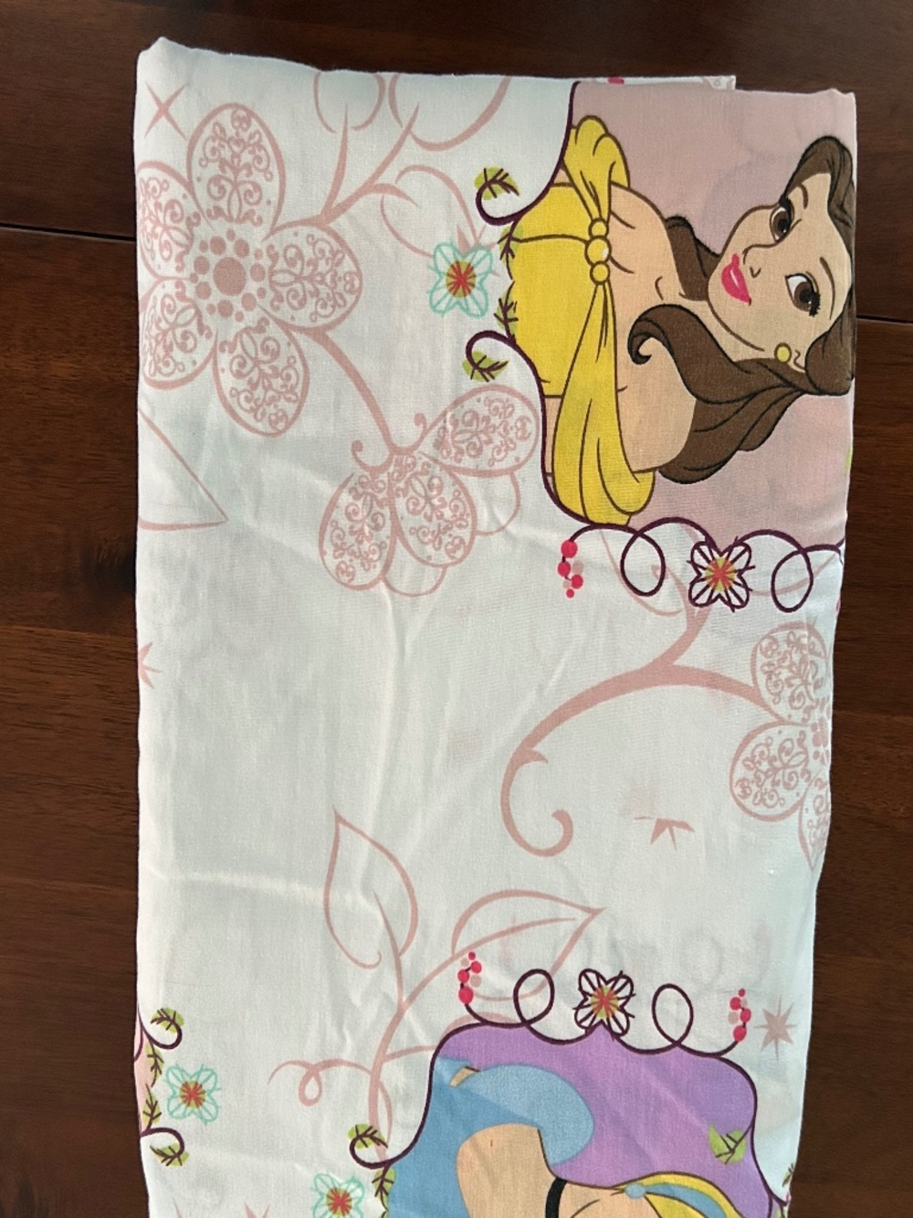 Disney Princess Vintage Y2K Twin Flat Sheet – Belle, Cinderella, Jasmine, Aurora